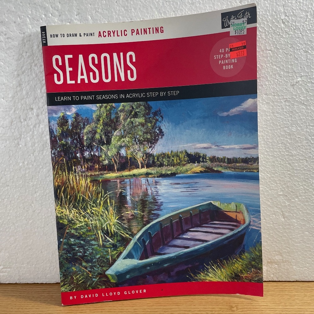 How to Draw & Paint Seasons David Lloyd Glover Acrylic Art Book Step by Step